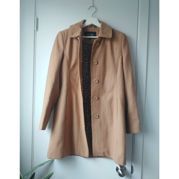 Wool Blend Pea Coat - Picture 2 of 10